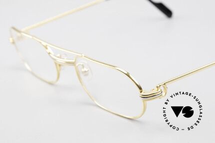 Cartier MUST LC Rose - S Limitierte Rosé Gold Brille, LIMITIERTE Rosé-Gold Serie (glänzt dadurch wärmer), Passend für Herren und Damen