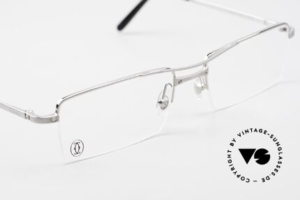 Cartier Semi T-Double Eckige Titanium Brille Herren, ungetragenes Original mit Cartier Etui und Box, Passend für Herren Cartier Semi T-Double Eckige Titanium Brille Herren, ungetragenes Original mit Cartier Etui und Box, Passend für Herren