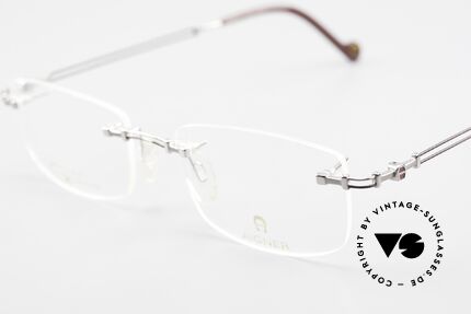 Aigner EA498 Randlose Vintage Brille 90er, allergiefrei & teils 18kt vergoldet (angenehm zu tragen), Passend für Herren und Damen