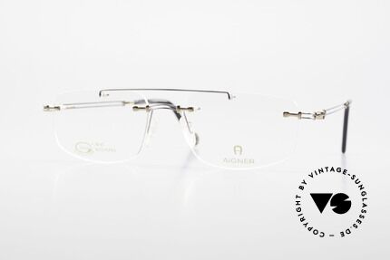 Aigner EA499 Randlose Vintage Brille Herren, randlose Aigner VINTAGE Brille, EA499, Gr. 54/18, 140, Passend für Herren