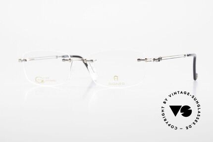 Aigner EA498 Randlose 90er Brille Unisex, randlose Aigner VINTAGE Brille, EA498, Gr. 53/18, 140, Passend für Herren und Damen