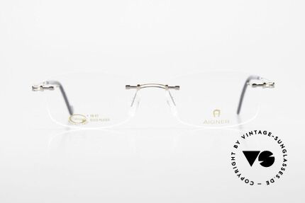 Aigner EA498 Randlose 90er Brille Unisex, eine 90er Aigner Originalbrille in Metzler Kooperation, Passend für Herren und Damen