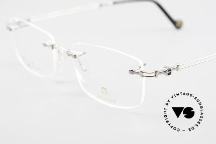 Aigner EA498 Randlose 90er Brille Unisex, allergiefrei & teils 18kt vergoldet (angenehm zu tragen), Passend für Herren und Damen