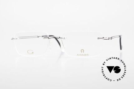 Aigner EA496 Randlose 90er Vintage Brille, randlose Aigner VINTAGE Brille, EA496, Gr. 54/18, 140, Passend für Herren