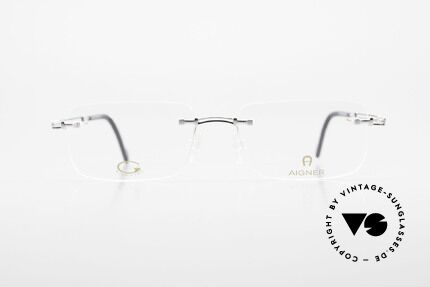 Aigner EA496 Randlose 90er Vintage Brille, eine 90er Aigner Originalbrille in Metzler Kooperation, Passend für Herren