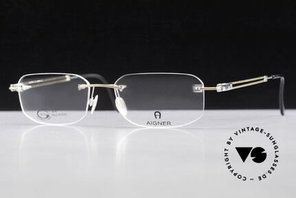 Aigner EA113 Vintage 90er Randlosbrille, Größe: large, Passend für Herren und Damen
