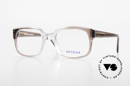 Metzler 7665 Small 80er Jahre Old School Brille, Metzler VINTAGE Brille, 7665, in Gr. 52/22, 140, Passend für Herren