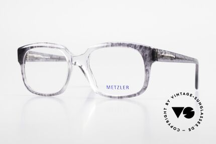Metzler 7665 Medium 90er Jahre Old School Brille Details