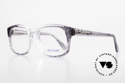 Metzler 7665 Medium 90er Jahre Old School Brille, heutzutage als 'OLD SCHOOL' Brille bezeichnet, Passend für Herren