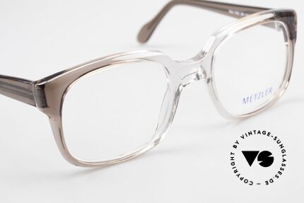 Metzler 7665 Medium Old School Brille 80er Jahre, KEINE Retrobrille; ein 'Made in Germany' Original, Passend für Herren
