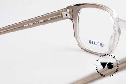 Metzler 7665 Medium Old School Brille 80er Jahre, Fassung in 'M' bis 'L' Größe ist beliebig verglasbar, Passend für Herren