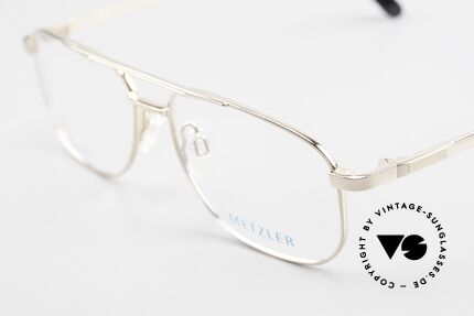 Metzler 1678 Vintage Herrenbrille 90er Titan, ungetragen (wie alle unsere 90er vintage Brillen), Passend für Herren