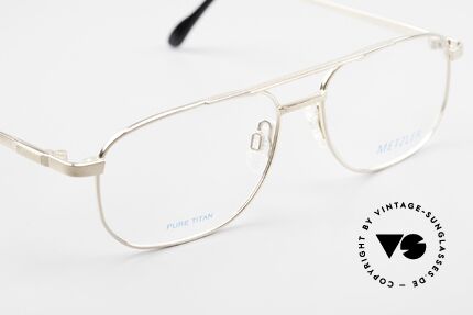 Metzler 1678 Vintage Herrenbrille 90er Titan, KEINE RETRObrille, sondern ein altes ORIGINAL, Passend für Herren