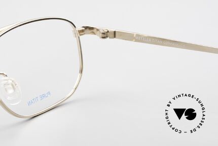 Metzler 1678 Vintage Herrenbrille 90er Titan, Größe: medium, Passend für Herren