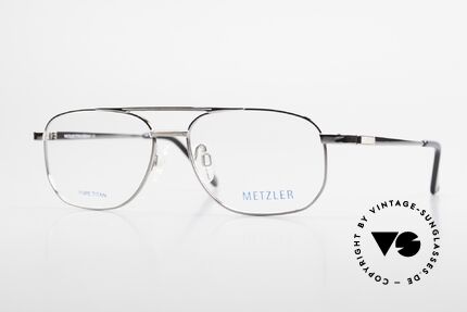 Metzler 1678 Titan Brille 90er Herrenbrille, Metzler Brille 1678, col. 021, Größe 55-15, 140, Passend für Herren