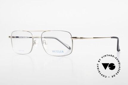 Metzler 1680 90er Titan Brille Für Herren, made in Germany Qualität; Pure Titan Fassung, Passend für Herren