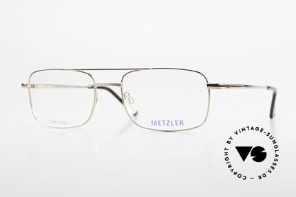 Metzler 1680 90er Titan Brille Vergoldet Details