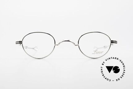 Lunor I 03 Telescopic Brille Mit Schiebebügel PP, minimalistische Brille; PP = PLATIN PLATTIERT!, Passend für Herren und Damen