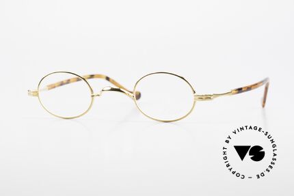 Lunor II A 04 Extra Kleine Brille Oval Gold Details