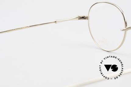 Lunor II 22 Vintage Brille Vergoldet Panto, die Qualitätsfassung ist beliebig verglasbar, Gr. 45/26, Passend für Herren und Damen