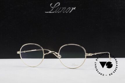 Lunor II 22 Lunor Brille Vergoldet Panto, Größe: medium, Passend für Herren und Damen