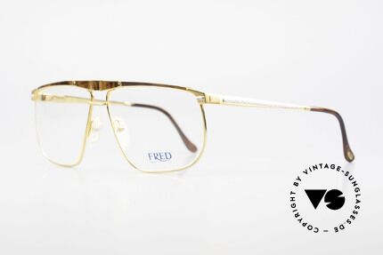Fred Ocean Luxusbrille Herren Vergoldet, eine absolute Luxusbrille (22kt vergoldet) für Kenner, Passend für Herren