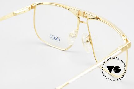 Fred Ocean Luxusbrille Herren Vergoldet, Lieferung in einer Fred Box und einem LONGINES Etui, Passend für Herren