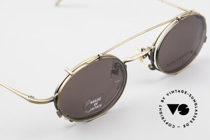 Koh Sakai KS9711 Vintage Brille Oval mit Clip, entsprechend sind Qualität & Anmutung identisch top, Passend für Herren und Damen