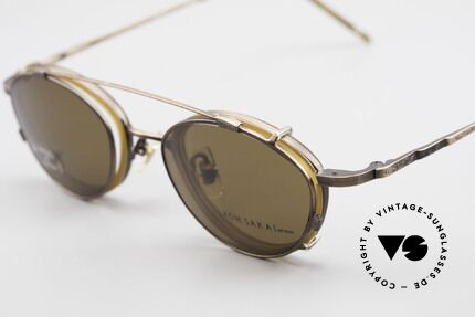 Koh Sakai KS9832 Vintage Brille Mit SonnenClip, aus dem gleichen Werk wie Oliver Peoples und Eyevan, Passend für Herren und Damen