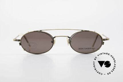 Koh Sakai KS9701 Vintage Brille Metall Oval, Koh Sakai, BADA und OKIO Brillen waren ein Vertrieb, Passend für Herren und Damen