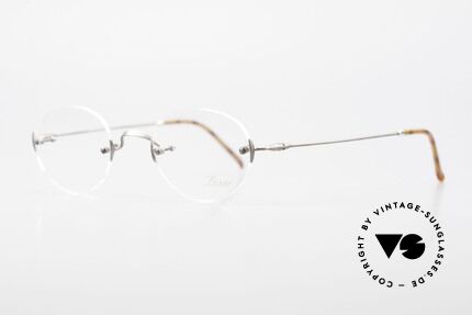 Lunor Classic Panto AS Lunor Brille Zeitlos Randlos, zeitloser Klassiker mit dem berühmten Lunor W-Steg, Passend für Herren und Damen