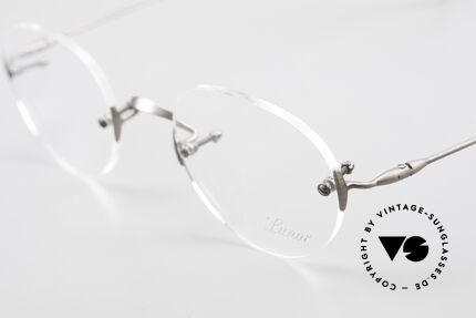 Lunor Classic Panto AS Lunor Brille Zeitlos Randlos, absolute Spitzenqualität, wirklich 'made in Germany', Passend für Herren und Damen
