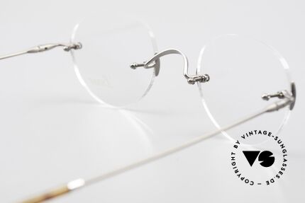 Lunor Classic Panto AS Lunor Brille Zeitlos Randlos, Größe: extra small, Passend für Herren und Damen