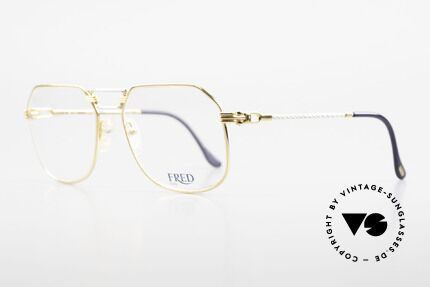 Fred Cap Horn - L Rare Vintage Brille 80er Luxus, Mod. "Cap Horn" ist der südlichste Punkt Südamerikas, Passend für Herren
