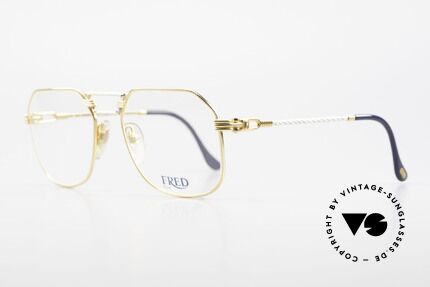 Fred Cap Horn - M Rare 80er Vintage Brille Luxus, Mod. "Cap Horn" ist der südlichste Punkt Südamerikas, Passend für Herren