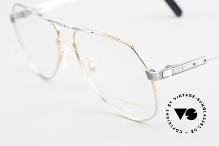 Alpina M1F770 Vintage Brille Pilotenstil 90er, mit den unverwechselbaren Alpina Zierschrauben, Passend für Herren