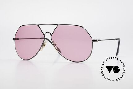 Alpina TR6 Alte 80er Aviator Brille Pink Details