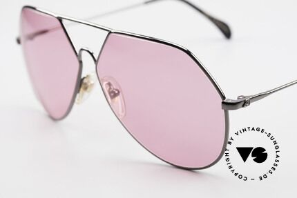 Alpina TR6 Alte 80er Aviator Brille Pink, tolles Modeaccessoire und ein echtes 80er Unikat, Passend für Herren