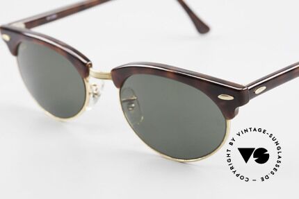 Ray Ban Clubmaster Oval 80er Bausch & Lomb Original, KEINE Retrosonnenbrille, eine 30 Jahre alte Rarität, Passend für Herren und Damen