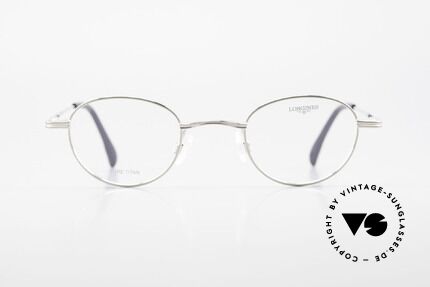 Longines 4268 90er Pantobrille Pure Titan, sehr edles vintage Brillengestell der 90er, Pure Titan, Passend für Herren und Damen