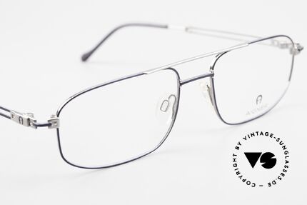 Aigner EA9111 90er Herrenfassung Metall, Demogläser können beliebig (optisch) getauscht werden, Passend für Herren