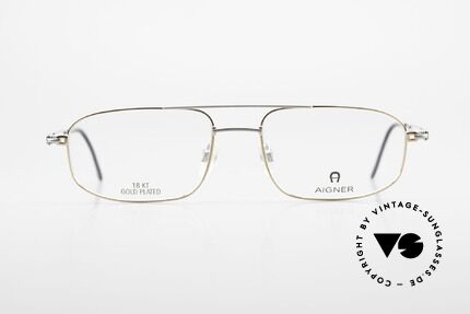Aigner EA9111 90er Herrenfassung Vergoldet, eine 90er Aigner Originalbrille in Metzler Kooperation, Passend für Herren