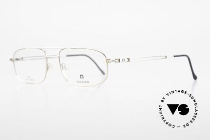 Aigner EA9111 90er Herrenfassung Vergoldet, klassische 90er Herrenbrille; sehr angenehm zu tragen, Passend für Herren