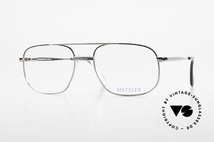 Metzler 7538 90er Metallbrille Mit Sattelsteg, Metzler Brille 7538, col. 519, Größe 56-18, 140, Passend für Herren