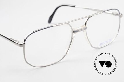 Metzler 7538 90er Metallbrille Mit Sattelsteg, KEINE RETRObrille, sondern ein altes ORIGINAL!, Passend für Herren