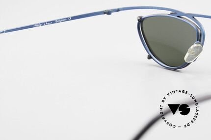 Theo Belgium Rhum Designerbrille Mit Sonnen-Clip, KEINE RETRObrille, sondern ein 25 Jahres altes Original, Passend für Herren und Damen