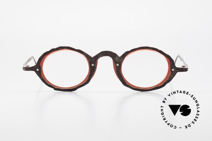 Theo Belgium Eye-Witness GG Avantgarde Brille 90er Jahre, diese Kreationen sollen bewusst "unvollendet" wirken, Passend für Herren und Damen