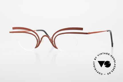 Theo Belgium Fly Verrückte Vintage Brille Damen, verrückte vintage Brille von THEO Belgium der 90er, Passend für Damen