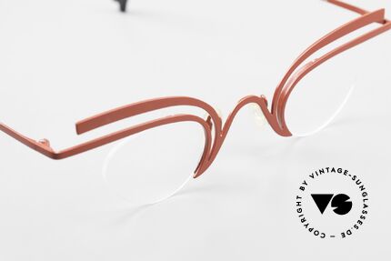 Theo Belgium Fly Verrückte Vintage Brille Damen, KEINE RETRObrille, sondern ein 20 Jahre altes Unikat, Passend für Damen