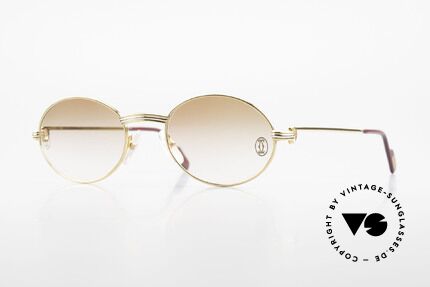 Cartier Saint Honore Customized Edition in Large, ovale VINTAGE Cartier Sonnenbrille von circa 1998, Passend für Herren